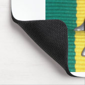 ラスタ色のバニー： GroovyのTouch マウスパッド (コーナー)