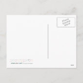 ラスタ色のメリークリスマス シーズンポストカード (裏面)