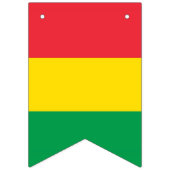 ラスタ色の緑の黄色の赤旗のストライプなパターン バンティングフラッグ (第2の旗)