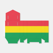 ラスタ色緑の黄色の赤いストライプ旗のパターン フェイバーボックス (折り畳みなし)