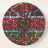ラスタ色 コースター (正面)