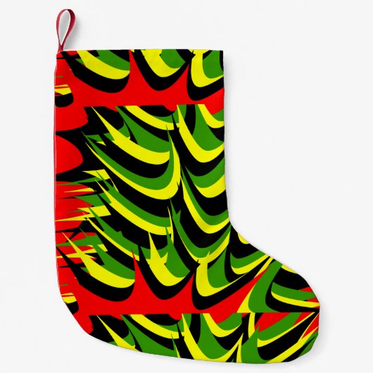 ラスタ色 スモールクリスマスストッキング (正面)