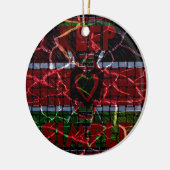 ラスタ色 セラミックオーナメント (左)