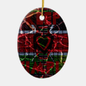 ラスタ色 セラミックオーナメント (正面)