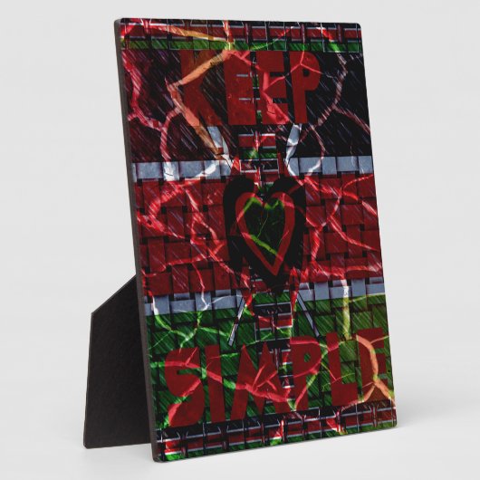 ラスタ色 フォトプラーク (側面)