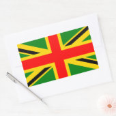 ラスタ英国 長方形シール (封筒)