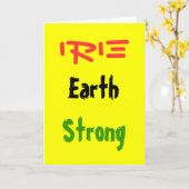 ラスタ誕生日グリーティングカード カード (黄色い花)