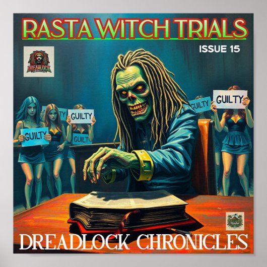 ラスタ魔女の裁判 – ドレッドロック年代記15号 ポスター (正面)