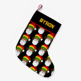 ラスタ・サンタクロース・ジャマイカ スモールクリスマスストッキング