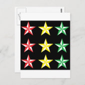 ラスタ&ブラックスターズ ポストカード (正面/裏面)