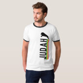 ラスタ・ライオン・オブ・ジュダ | 赤金緑 Tシャツ (正面フル)