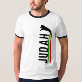 ラスタ・ライオン・オブ・ジュダ | 赤金緑 Tシャツ (正面)