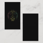 ラスタ·ライオン·ヘッド·ジャマイカ·アフリカ·アニマル·ラブ 名刺 (正面/裏面)