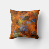 ラスティオレンジモダン抽象デザイン クッション (裏面)