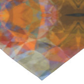 ラスティオレンジモダン抽象デザイン テーブルクロス (アングル)