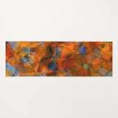 ラスティオレンジモダン抽象デザイン ヨガマット (正面(横))