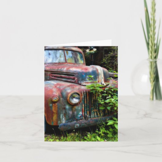 ラスティオールドアンティークトラック カード (正面)