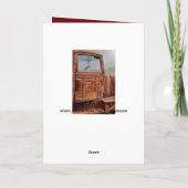 ラスティオールドトラック男らし誕生日カード カード (裏面)