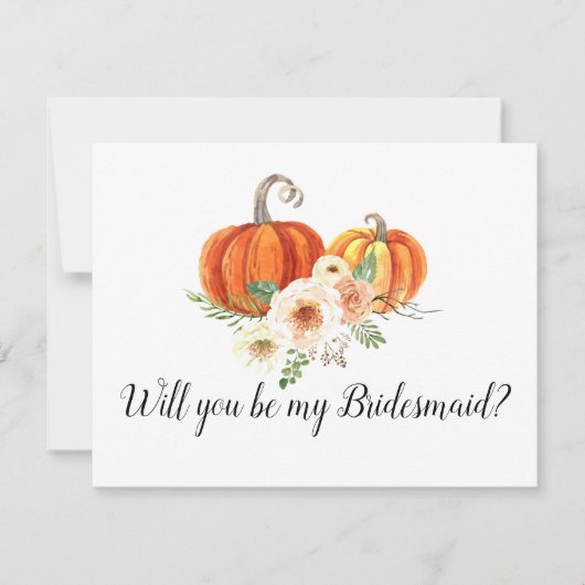 ラスティカ·カボチャが俺の花嫁の付き添いになる サンキューカード (正面)