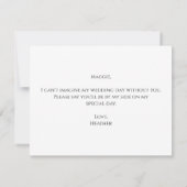 ラスティカ·カボチャが俺の花嫁の付き添いになる サンキューカード (裏面)