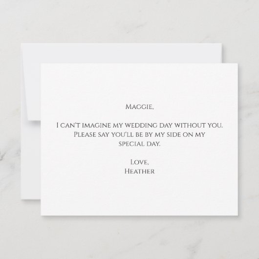 ラスティカ·カボチャが俺の花嫁の付き添いになる サンキューカード (裏面)