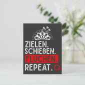 ラスティガーダーツースプルックDartscheibe Probleme Darts Ma ポストカード (スタンド正面)