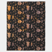 ラスティスティームパンクエアシップテーマ フリースブランケット (正面)