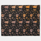 ラスティスティームパンクエアシップテーマ フリースブランケット (正面(横))