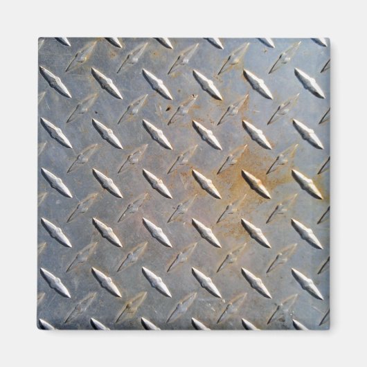 ラスティダイヤモンドプレート鋼 マグネット (正面)