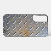 ラスティダイヤモンドプレート鋼 SAMSUNG GALAXYケース (裏面横)