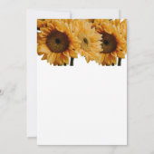 ラスティックなひまわりウェディング招待状 招待状 (裏面)