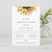 ラスティックなひまわり ウェディング リハーサル ディナー 案内状 (スタンド正面)