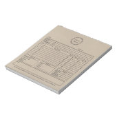 ラスティックなオーダー用紙 ノートパッド (回転)