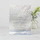 ラスティックなクリスマス・ウィンターウェディング 招待状 (スタンド正面)