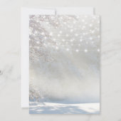 ラスティックなクリスマス・ウィンターウェディング 招待状 (裏面)