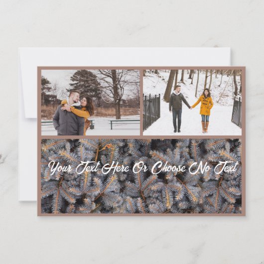 ラスティックなクリスマス エレガントな冬至の森 シーズンカード (正面)