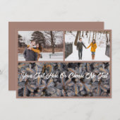 ラスティックなクリスマス エレガントな冬至の森 シーズンカード (正面/裏面)