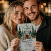 ラスティックな冬の結婚式の招待状 招待状
