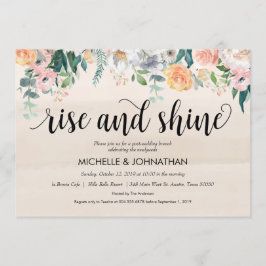 ラスティックな夕暮れの結婚式後ブランチ招待状カード 招待状