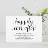 ラスティックな挙式後の招待状カード 招待状 (スタンド正面)