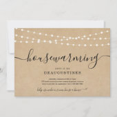 ラスティックな新居パーティー招待状 案内状 (正面)