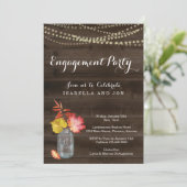 ラスティックな秋のエンゲージメントパーティー招待状 招待状 (スタンド正面)