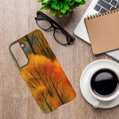ラスティックな秋の森 - 秋の水彩画 SAMSUNG GALAXYケース