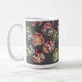 ラスティックな秋の落ち葉の水彩画 コーヒーマグカップ (左)