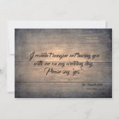 ラスティックな結婚式であなたが私の花嫁の介添え人になってくれる？ | ブライズメイド 招待状 (裏面)