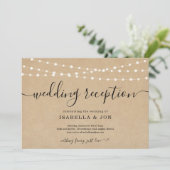 ラスティックな結婚式の披露宴のみの招待状 案内状 (スタンド正面)