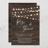 ラスティックな結婚式後のブランチの朝 招待状 (正面/裏面)