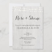 ラスティックな結婚式後のブランチ 朝のひととき 招待状 (正面)