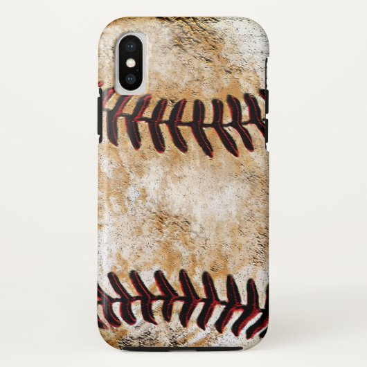 ラスティックな野球デザインのiPhoneケース 新しい順 Case-Mate iPhoneケース (裏面)