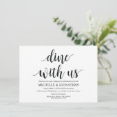 ラスティックな食事にご招待 ブランシュ招待カード 招待状 (スタンド正面)